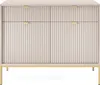 FURNLUX Sideboard Avon Beige Und Gold 104cm / Hauptfarbe: Produktbild-Vorschau 2