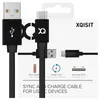 Xqisit Cable Coton Usb C 3.0 Czarny/Black 1.8M 27749 Voir les images du produit 1