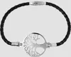 Akzent Echtlederarmband, geflochten mit Edelstahlelement Produktbild-Vorschau 2