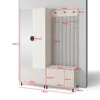 Garderoben-Set Ritmo Version 1 –gefräster Kleiderschrank Produktbild-Vorschau 3