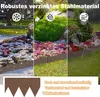 QEENTOE, 20 kusů ohraničení trávníku z kortenové oceli, Náhled obrázku produktu 4