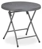 Relaxdays Opklapbare tuintafel met rotanlook, zwart-grijs Productafbeelding-voorbeeld 8