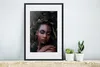 MuchoWow® MuchoWow® Gerahmtes Poster Frau - Laub - Schatten Produktbild-Vorschau 4