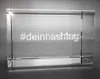 3D Glasquader   Motiv Hashtag   Persönliches Hashtag Produktbild-Vorschau 1