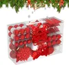 LARS360 Rouge 108 pièces Set de boules de Noël, Boules de Voir les images du produit 1