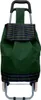 A shopping trolley bag with a frame and wheels, shown from the front. Produktbild-Vorschau