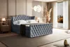 ALTDECOR Boxspringbett mit Fußteil, 2 Matratzen und Topper Produktbild-Vorschau 4