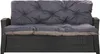 Poduška na záhradné lavice 180x60x50cm  tmavomodrá | Náhľad obrázku produktu 2