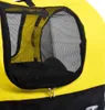 vidaXL Remorque vélo 2 en 1 pour chiens et poussette Jaune Voir les images du produit 6