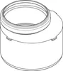 REHAU RAUPIANO PLUS, Übergangsrohr, kurz, DN 110/75, 1 Stk. Produktbild-Vorschau 2