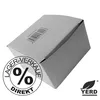 A white cardboard box with a barcode and promotional text overlay. Produktbild-Vorschau
