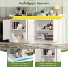 Mueble aparador Flieks con 4 puertas, iluminación LED y Vista previa de la imagen del producto 9