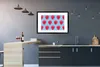 MuchoWow® MuchoWow® Gerahmtes Poster Himbeere - Muster - Produktbild-Vorschau 5