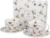 DUO FLORAL 2er-Set Tassen 280 ml SAFA mit Untertassen, New Produktbild-Vorschau 1