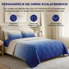 Sleep Comfy Sommerbettdecke 135x200 cm Blau mit Kissenbezug Produktbild-Vorschau 10
