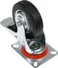Schwerlastrollen aus Vollgummi 4er Set HMF 6790 100 mm Schwarz Unterseite Produktbild-Vorschau