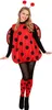 Marienkäfer Kostüm Happy für Damen Gr. M/L rot Tier Ladybug Fasching Karneval Mottoparty Gruppenkostüm Produktbild-Vorschau