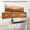 Monitor Halterung für 4 Monitore mit 49 Zoll Ultrawide oben Produktbild-Vorschau 2
