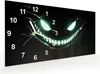 Wanduhr aus Glas mit Motiv Grinsendes Gesicht- 60 x 30 cm - Produktbild-Vorschau 2