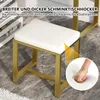 CDGlobal Schminktisch mit Spiegel und Hocker, Frisiertisch Produktbild-Vorschau 7