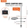 VEVOR Drehspieß Schwenkgrill Stahl 360 x 360 mm, Produktbild-Vorschau 2