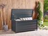 BELIANI Gartentruhe 190L Dunkelgrau Aluminium Wasserfest Produktbild-Vorschau 2