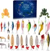 Angel-Adventskalender – 24 Tage – Angelzubehör – Kunstköder Produktbild-Vorschau 1