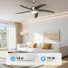 Wiltec Ventilateur de plafond silencieux 70 W, 5 pales, Ø Voir les images du produit 2