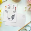 Mr. & Mrs. Panda Postkarte Beraterin Herz - Weiß - Produktbild-Vorschau 3