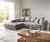 DELIFE Ecksofa Josea 300x220 cm Mikrofaser Steingrau Produktbild-Vorschau 1
