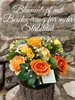 Grabgesteck Kunstblumen mit künstlichen Rosen in Apricot Produktbild-Vorschau 7