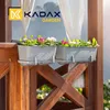 KADAX Blumentopf "Castro", Topf mit Griffen, 60cm, Hellgrau Produktbild-Vorschau 2