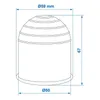 ProPlus kunststoff-Deichselkappe 7 cm chrom Produktbild-Vorschau 3