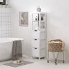 Armoire de salle de bain HOMCOM avec 2 compartiments Voir les images du produit 9