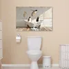 Wanddeko 90x60 cm - BadezimmerPinguine, Leinwand Bilder, Produktbild-Vorschau 5