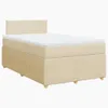 Boxspringbett mit Matratze Creme 120x200 cm Stoff Produktbild-Vorschau 3