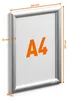 DURABLE Hliníkový klip rám A4, st?íbrná, 479623 Náhled obrázku produktu 5