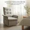 A recliner chair is shown next to a bed in a room. Produktbild-Vorschau