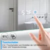 SUNXURY Wandspiegel mit Uhr und Temperaturanzeige 120x60cm Produktbild-Vorschau 2