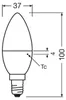 3 x Osram LED Leuchtmittel Classic B Kerzen 5,5W = 40W E14 Produktbild-Vorschau 5