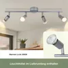 ZMH LED Faretto da soffitto orientabile GU10 Argento lucido Anteprima dell’immagine prodotto 5