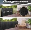 PVC Sichtschutzmatte PVC Sichtschutzzaun Anthrazit Produktbild-Vorschau 3
