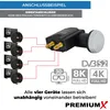PremiumX Deluxe Quad LNB Signalumsetzer digital SAT-Empfang Produktbild-Vorschau 5