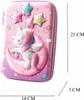 3D Schulmäppchen Einhorn Lila für Kinder KP37076 Produktbild-Vorschau 4