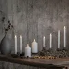 LED Stumpenkerze Flamme - Echtwachs - warmweiße 3D Flamme - Produktbild-Vorschau 6