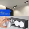ZMH LED stropní světlo černé povrchové bodové světlo 3 Náhled obrázku produktu 6