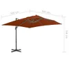 The Living Store Ampelschirm mit Aluminium-Mast Terrakotta Produktbild-Vorschau 9