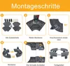 LZQ Pflanzenroller Rund Blumenroller mit Rädern Tragkraft Produktbild-Vorschau 8