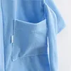 Kinderbadjas van katoenfleece, kleur blauw, maat 92/98 Productafbeelding-voorbeeld 3