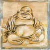 ARTland Wandbild Alu für Innen & Outdoor Fröhlicher Buddha Produktbild-Vorschau 2